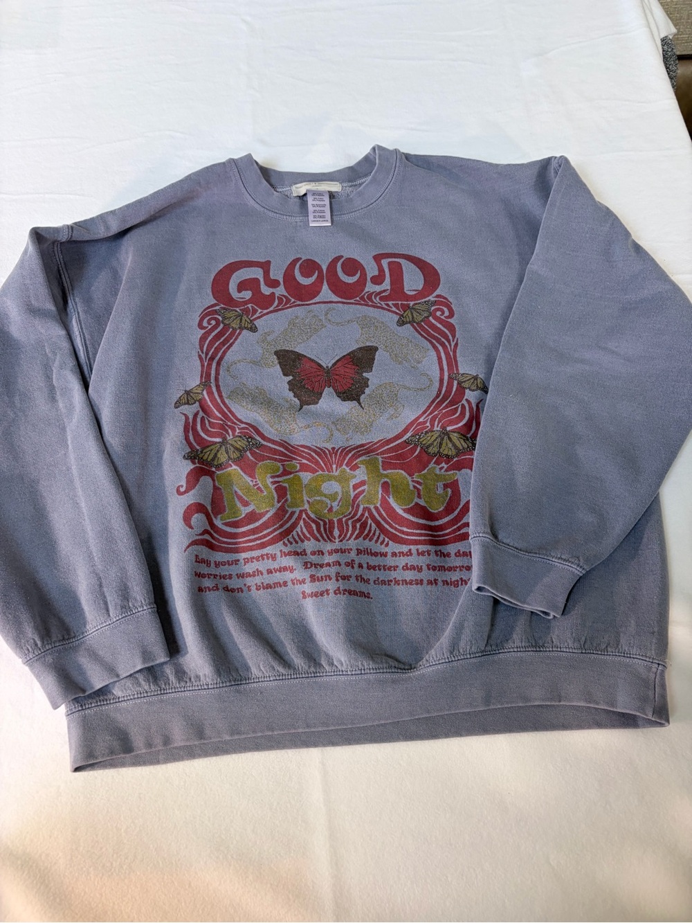 Project Social‎ T Heather Gray Crewneck Sweatshirt - Blue/Gray